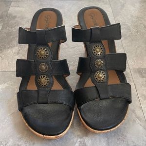 Jaclyn Smith Cork Wedge Sandal